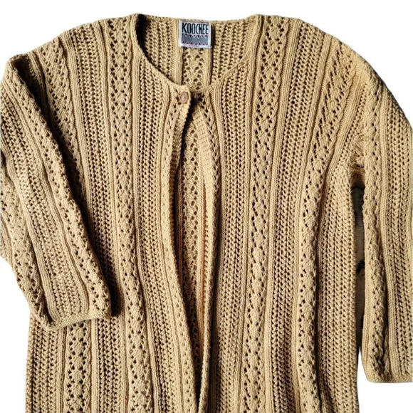 KOOCHEE HEAVY KNIT CARDIGAN - Picture 3 of 5